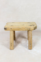 Vintage Rustic Stool Small - Elm wood - 88