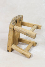 Vintage Rustic Stool Small - Elm wood - 88
