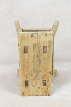 Vintage Rustic Stool Small - Elm wood - 89