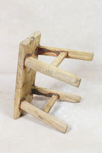 Vintage Rustic Stool Small - Elm wood - 90