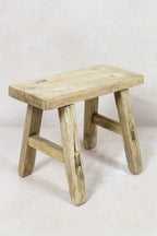 Vintage Rustic Stool Small - Elm wood - 91