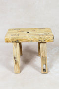 Vintage Rustic Stool Small - Elm wood - 94