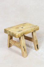 Vintage Rustic Stool Small - Elm wood - 94