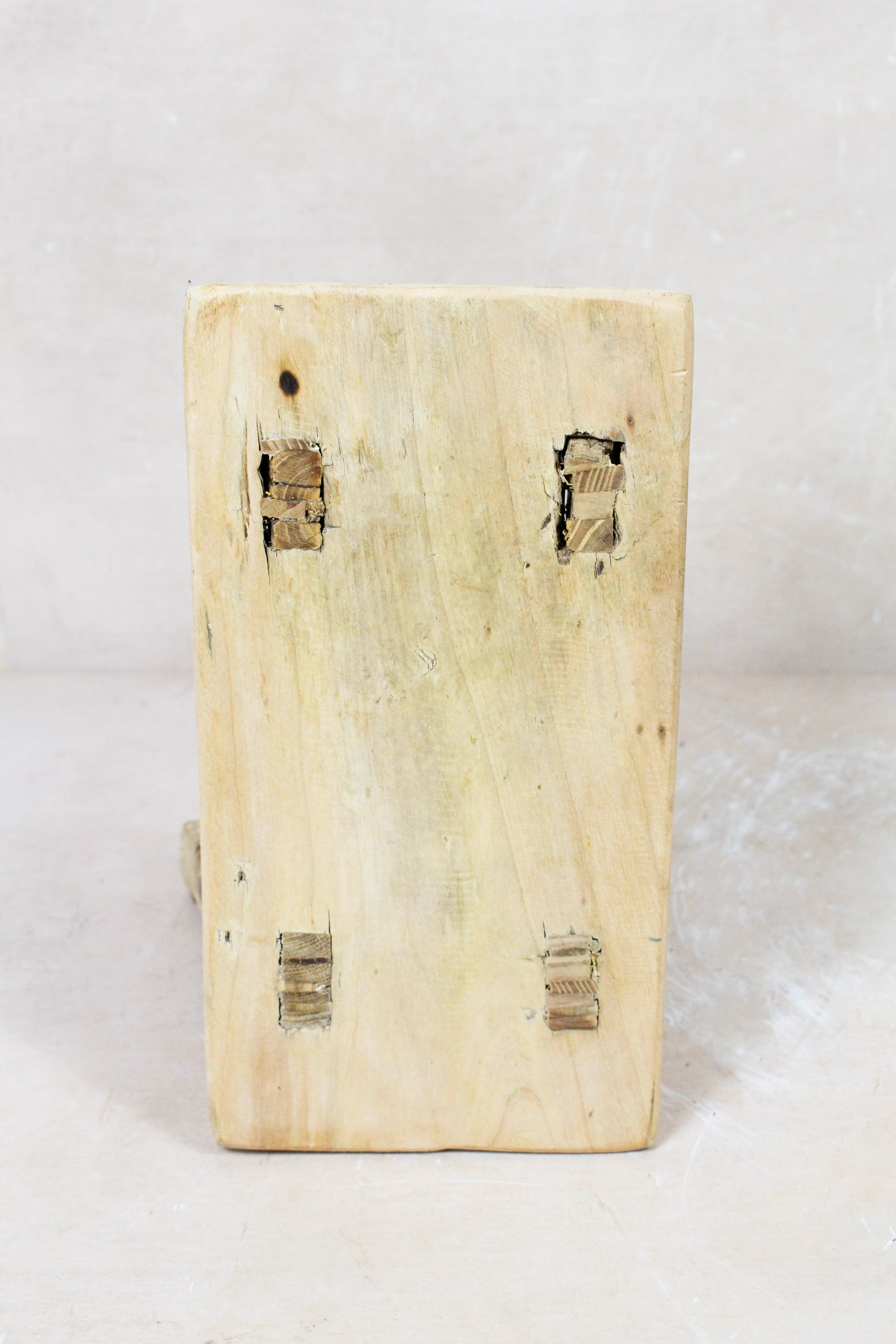 Vintage Rustic Stool Small - Elm wood - 95