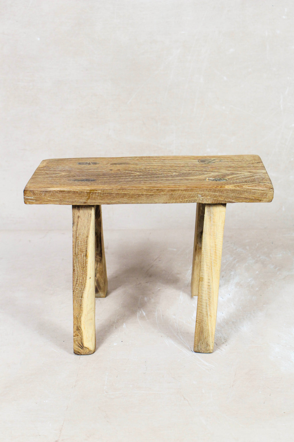Vintage Rustic Stool Small - Elm wood - 96