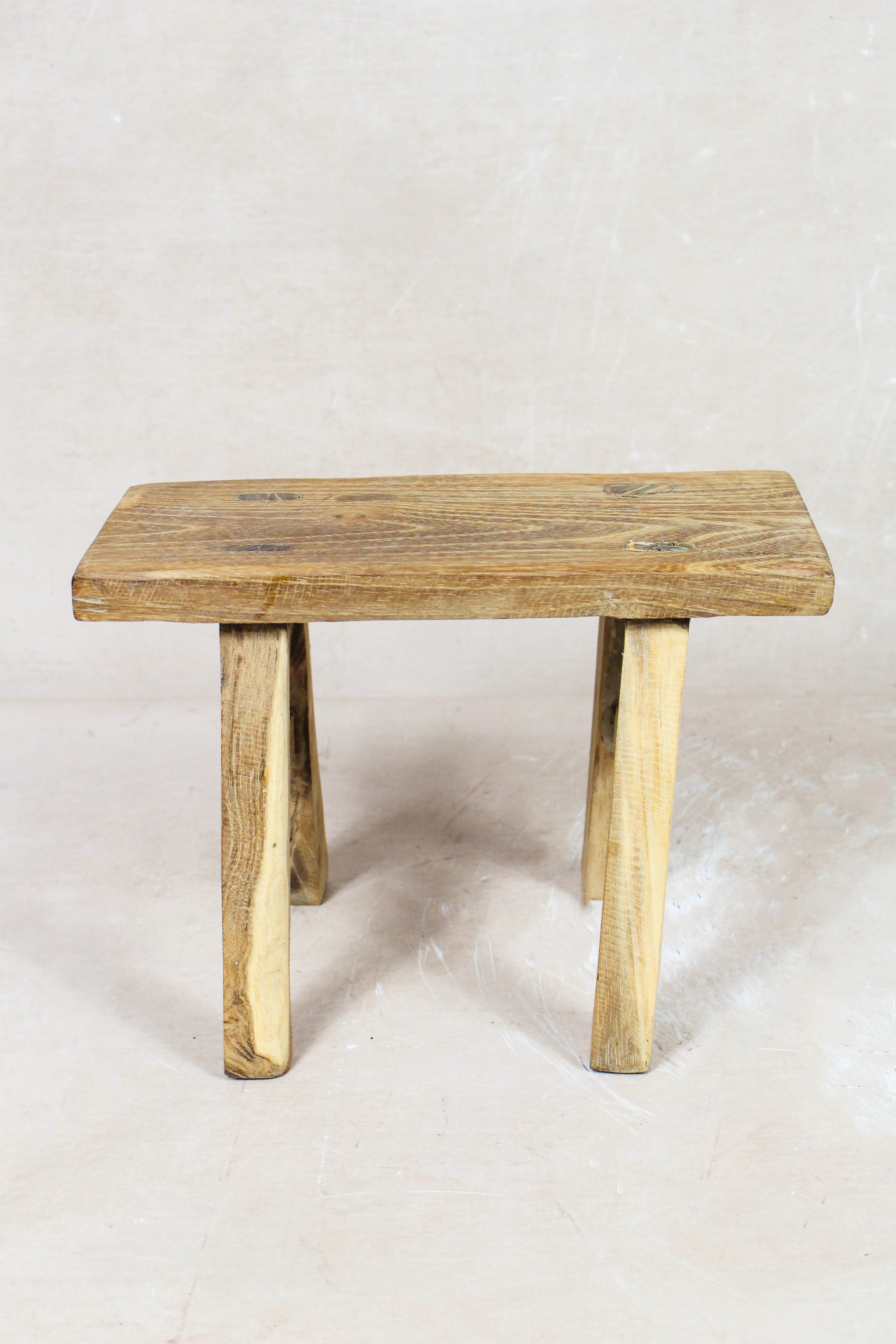 Vintage Rustic Stool Small - Elm wood - 96
