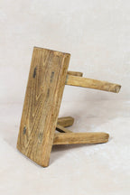 Vintage Rustic Stool Small - Elm wood - 96