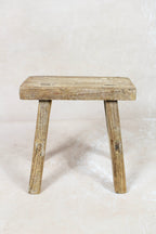 Vintage Rustic Stool Small - Elm wood - 98