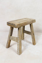 Vintage Rustic Stool Small - Elm wood - 98