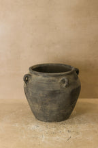 Vintage Dark pot with ears - E4.25