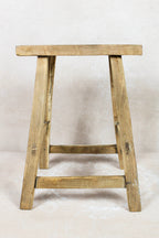 Vintage Rustic Stool - Elm wood - 100