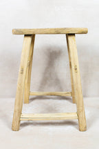 Vintage Rustic Stool - Elm wood - 102