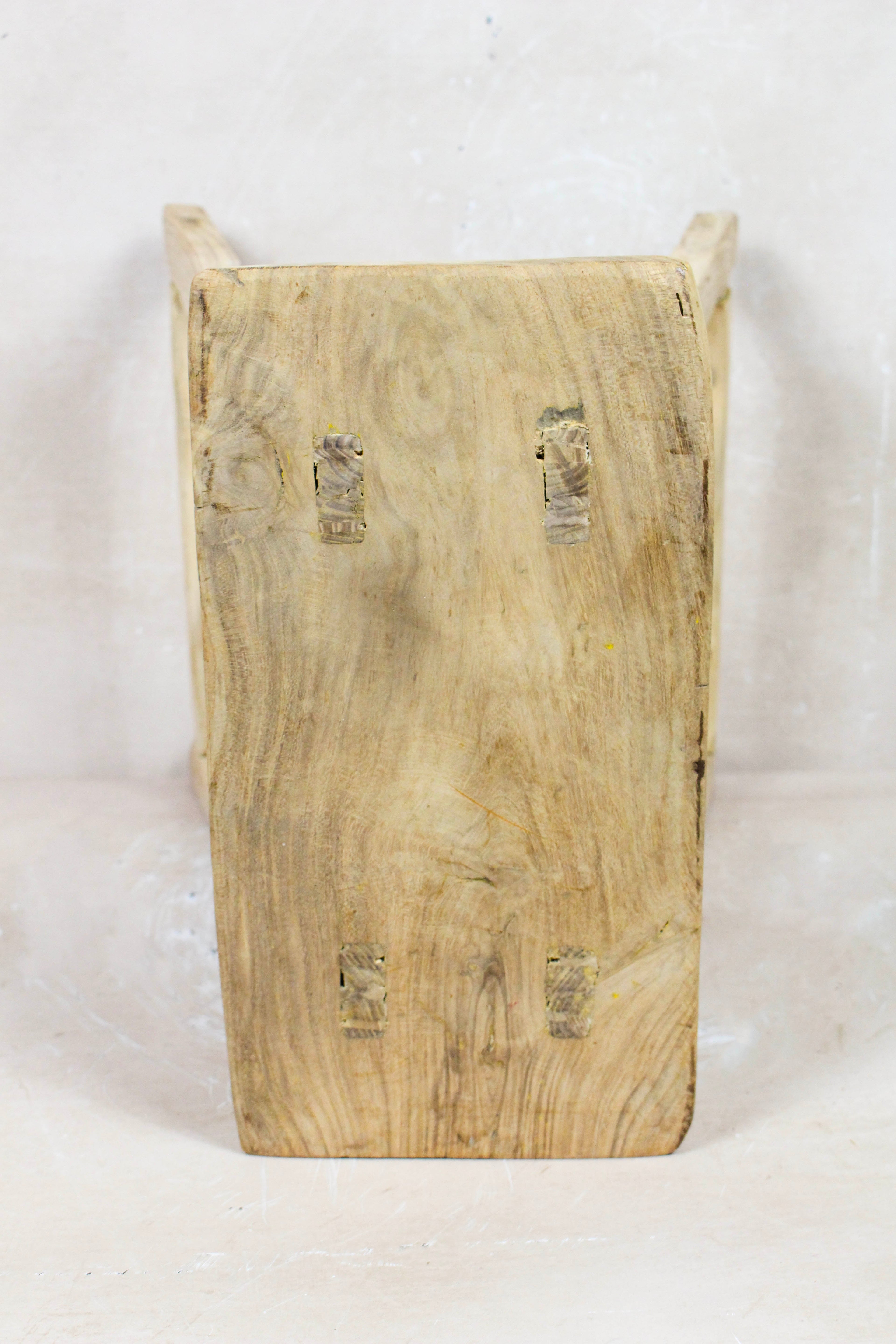 Vintage Rustic Stool - Elm wood - 102