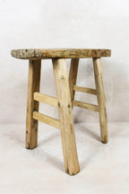 Vintage Rustic Stool - Elm wood - 104