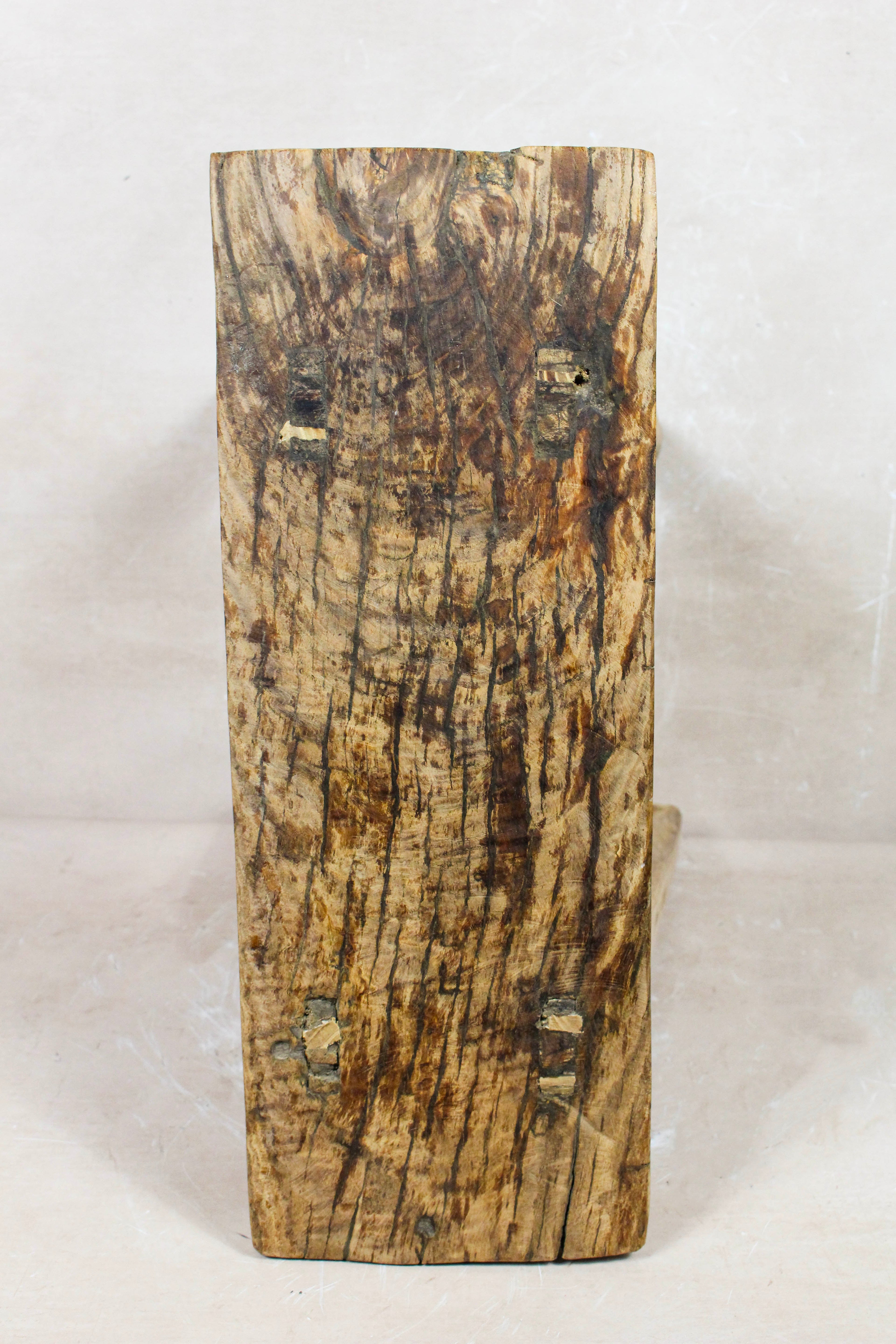 Vintage Rustic Stool - Elm wood - 104