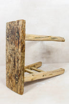 Vintage Rustic Stool - Elm wood - 104