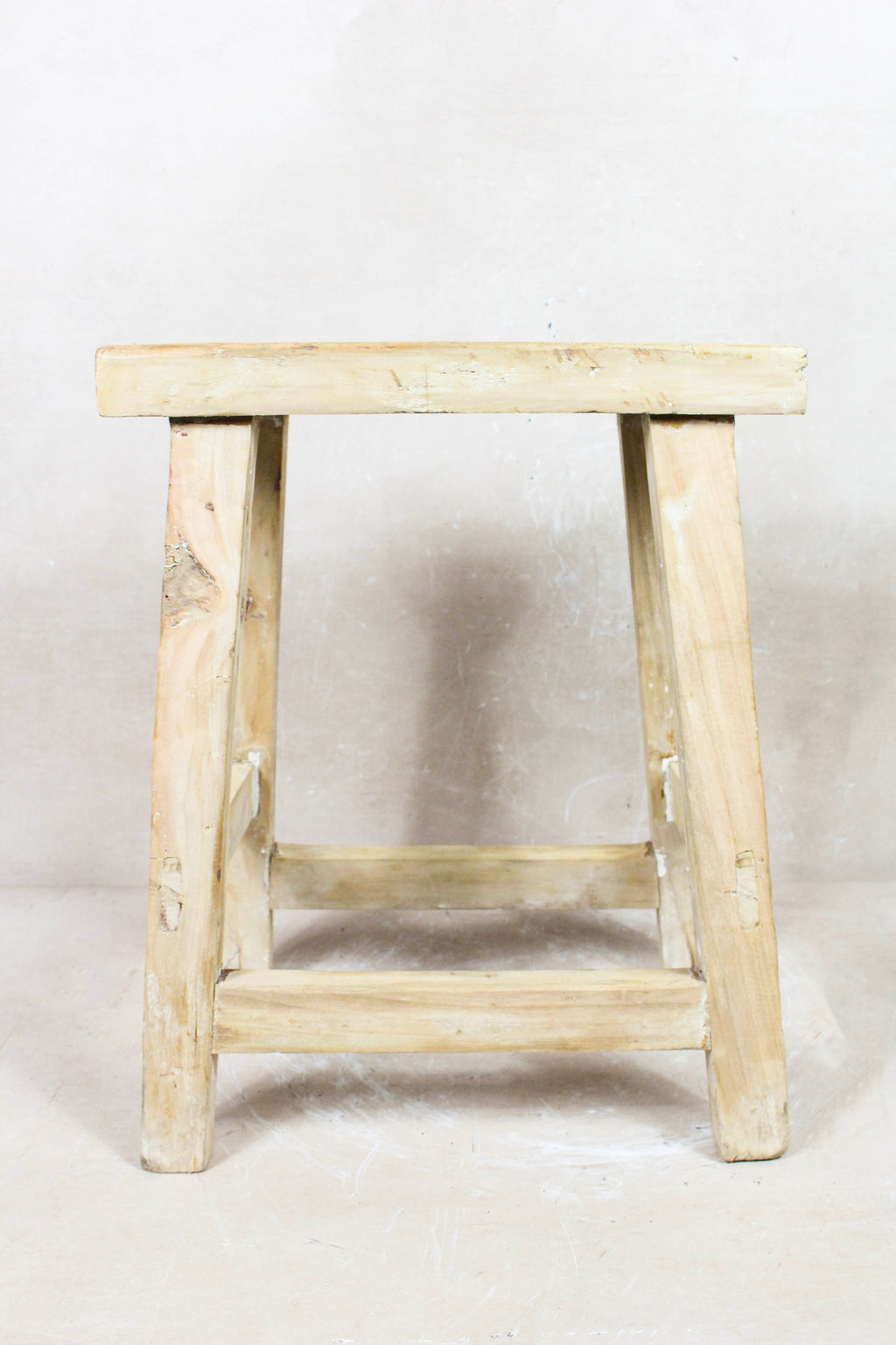 Vintage Rustic Stool - Elm wood - 105