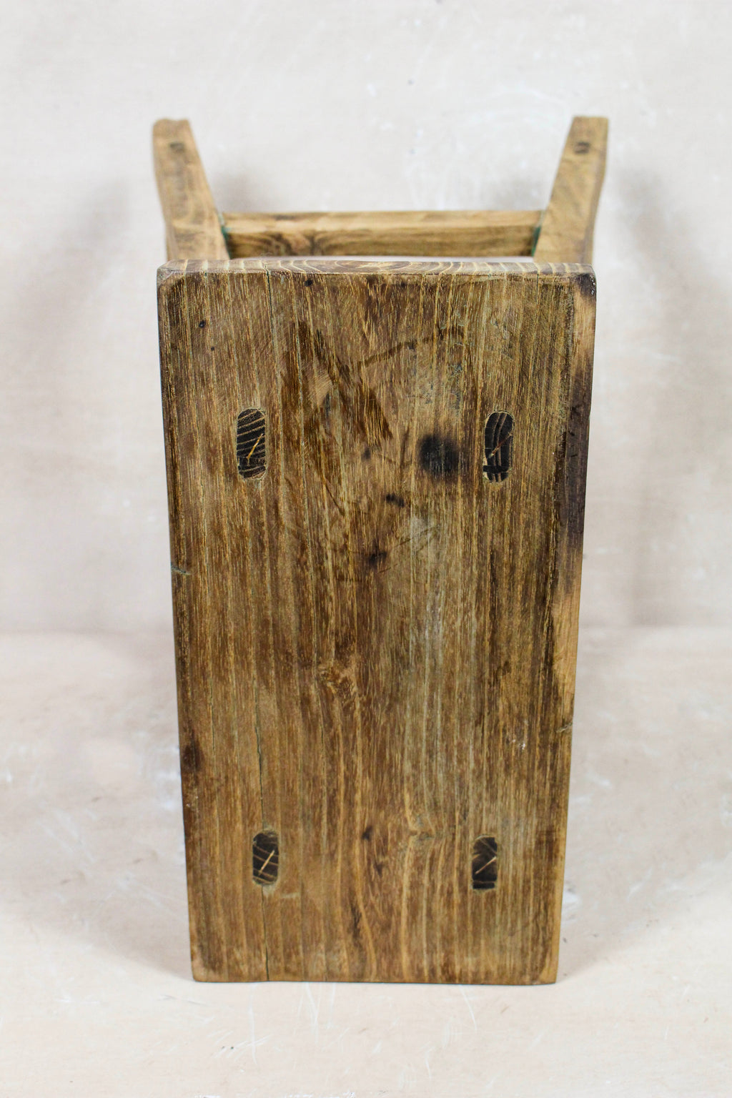 Vintage Rustic Stool - Elm wood - 106