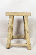 Vintage Rustic Stool - Elm wood - 107