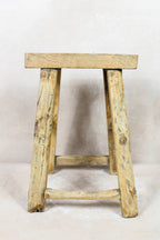 Vintage Rustic Stool - Elm wood - 107