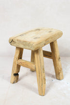 Vintage Rustic Stool - Elm wood - Small - 108
