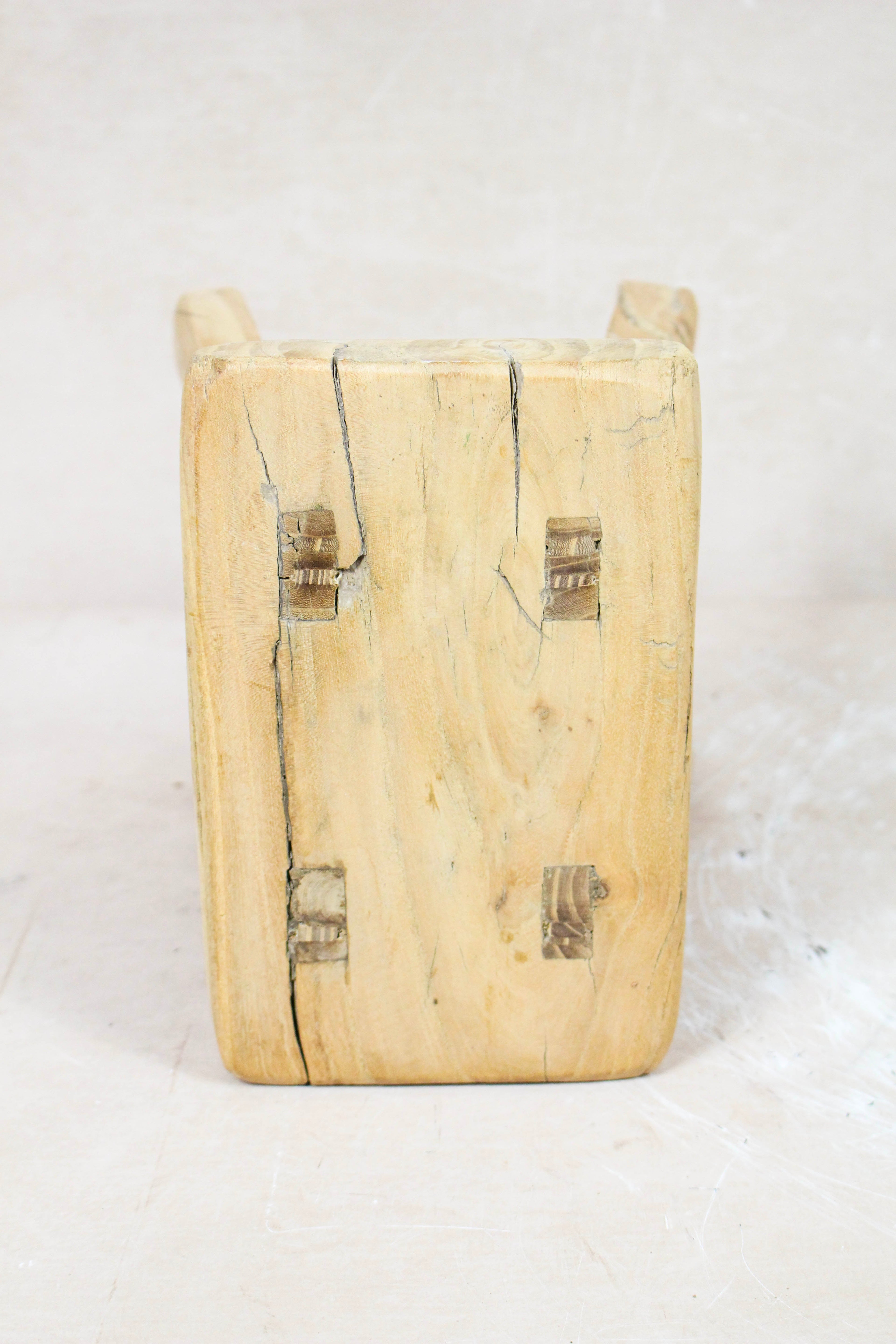 Vintage Rustic Stool - Elm wood - Small - 108