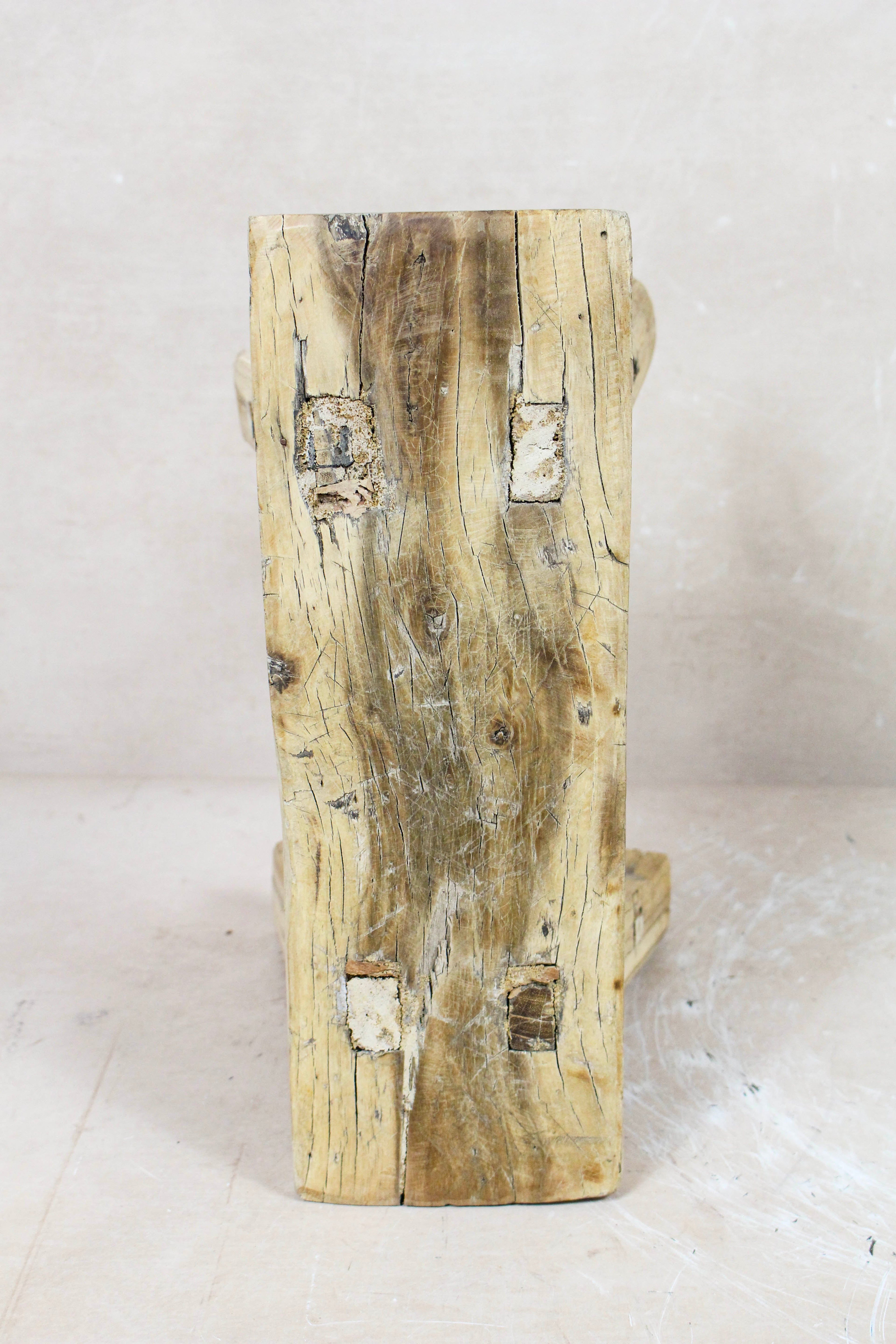 Vintage Rustic Stool - Elm wood - Small - 109