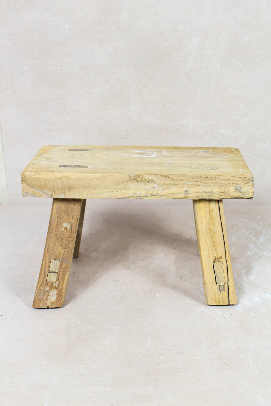 Vintage Rustic Stool - Elm wood - Small -  111