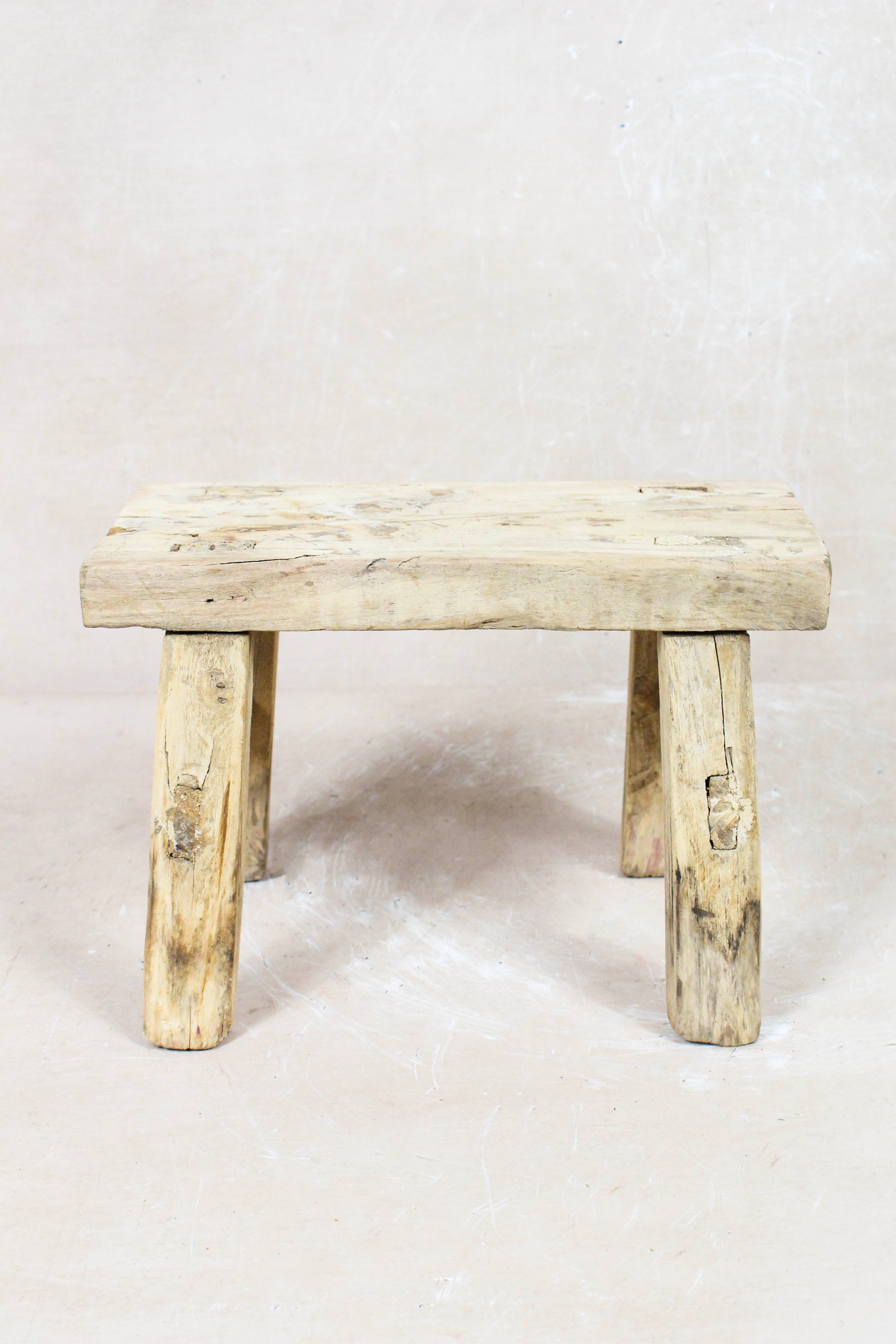 Vintage Rustic Stool - Elm wood - Small - 112