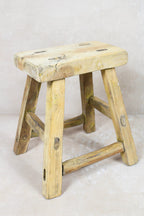Vintage Rustic Stool - Elm wood - Small - 113