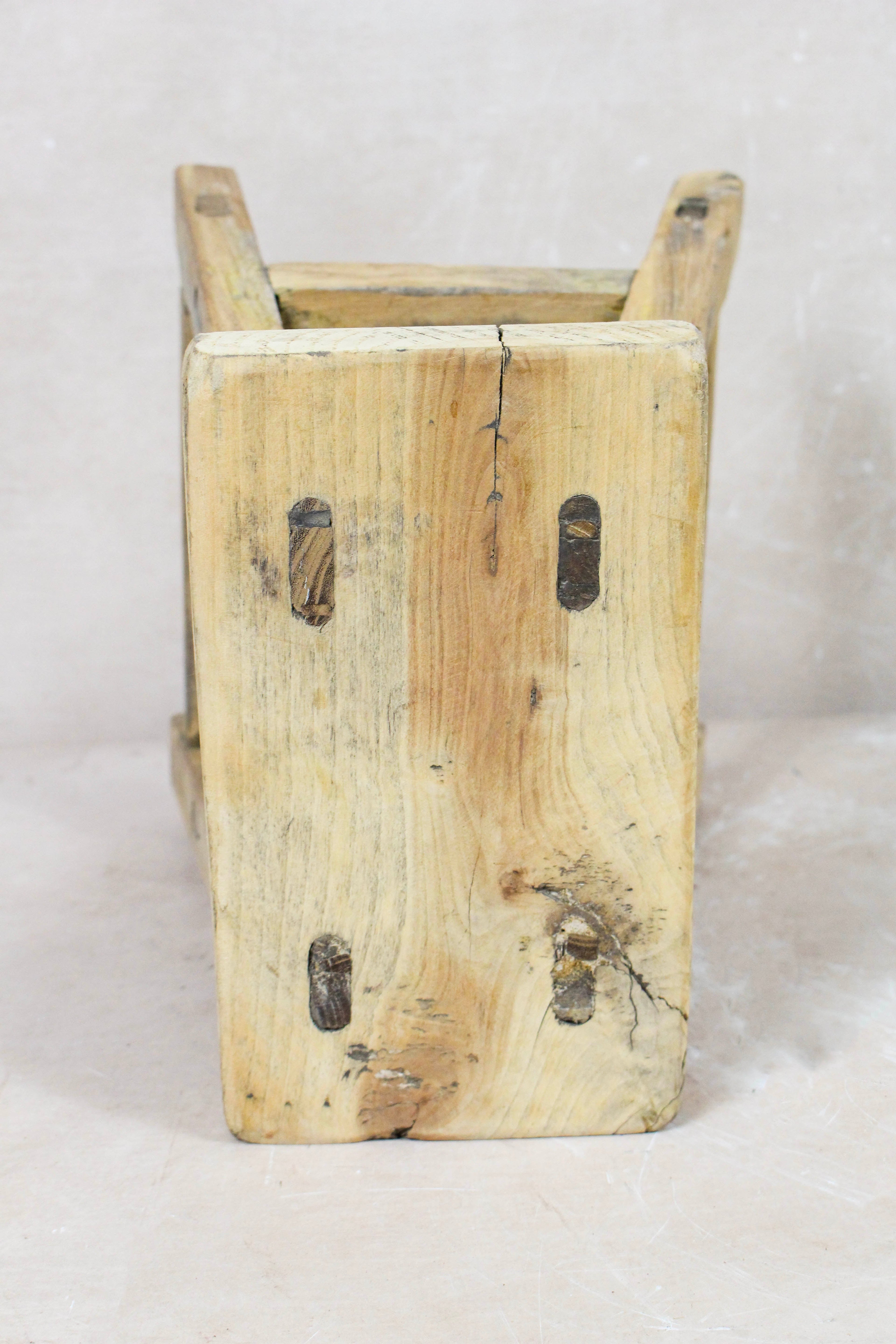 Vintage Rustic Stool - Elm wood - Small - 113