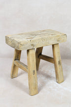 Vintage Rustic Stool - Elm wood - Small - 115
