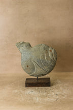 Stone Fish Sculpture - Zimbabwe - 97.1