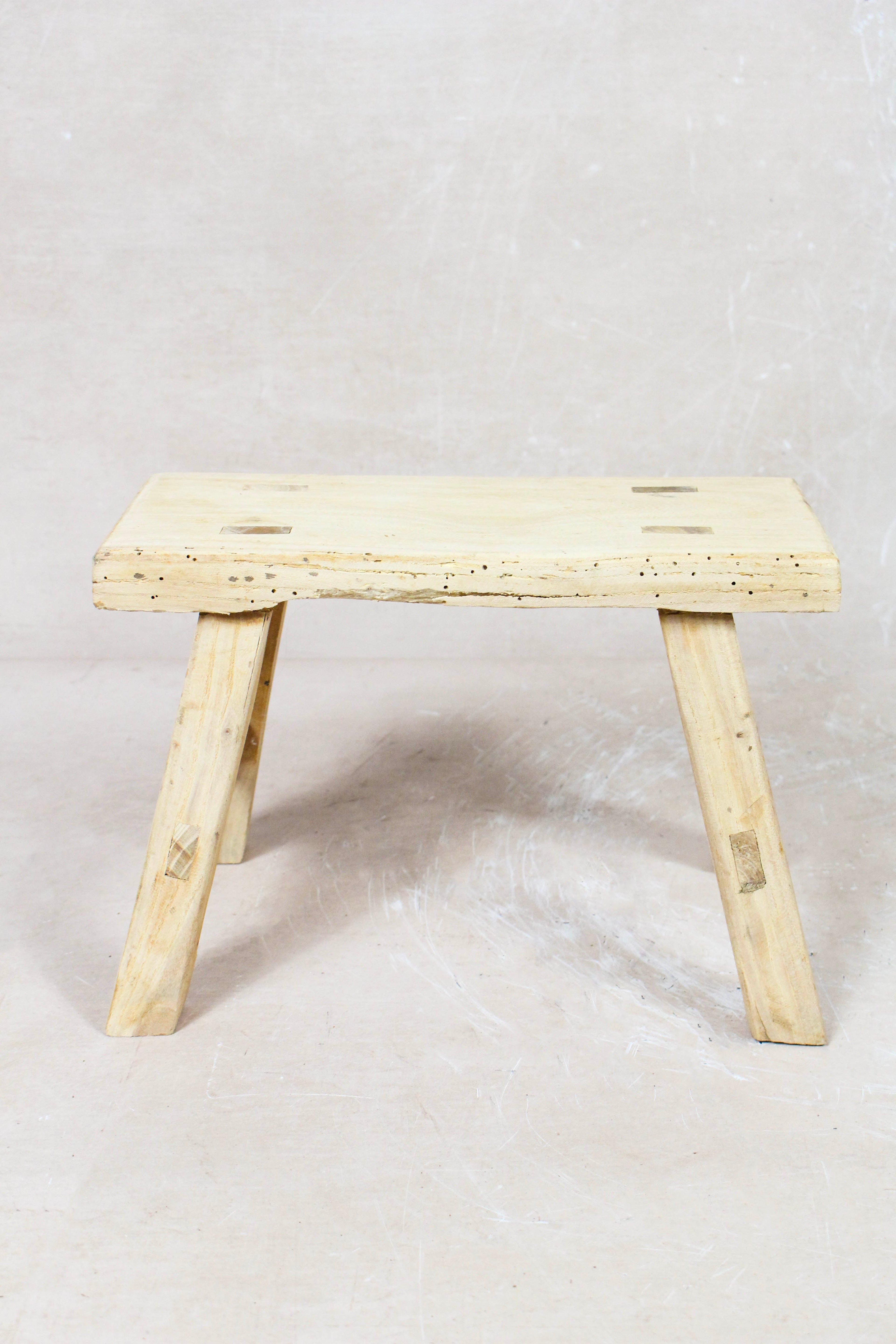 Vintage Rustic Stool - Elm wood -  Small - 116