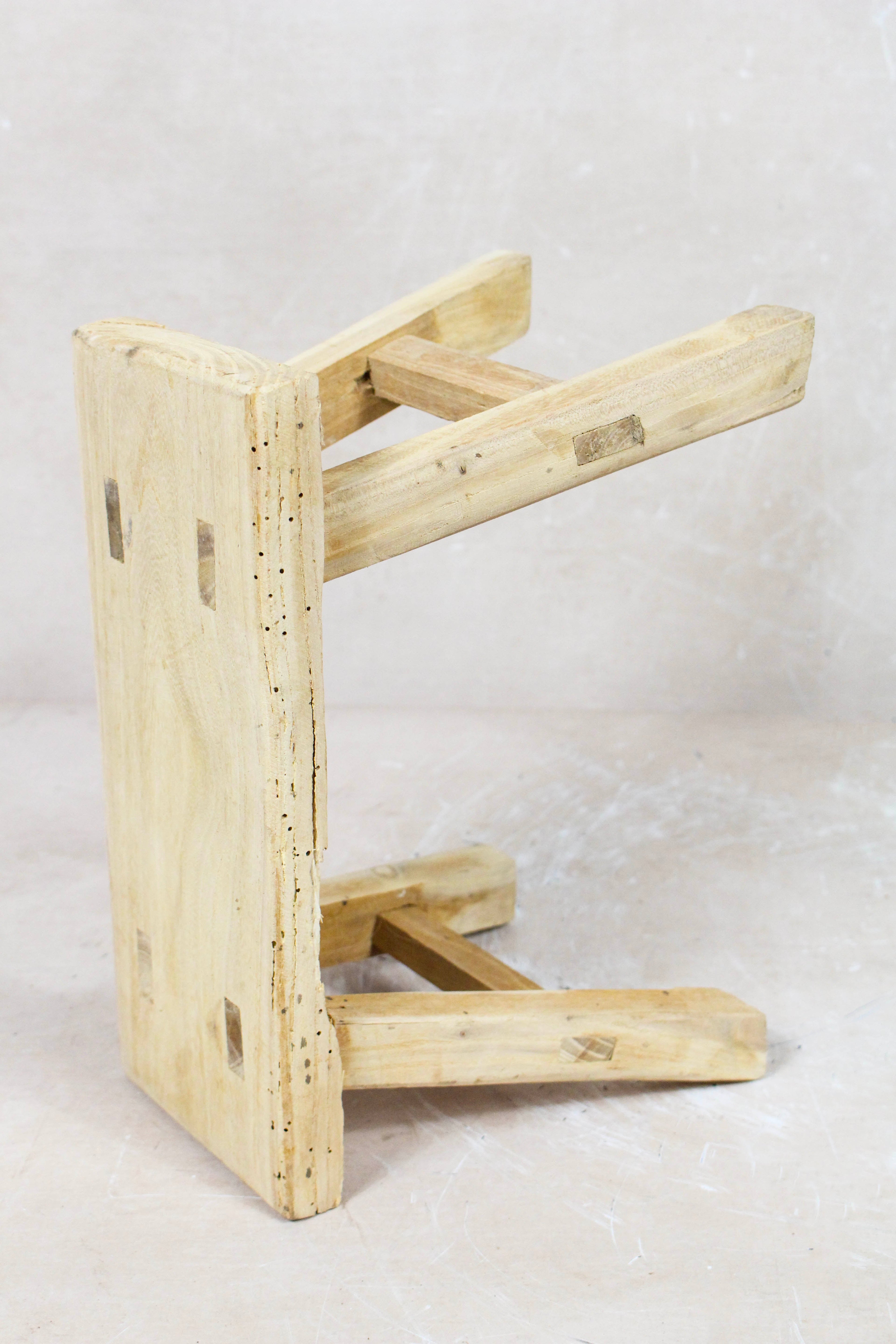 Vintage Rustic Stool - Elm wood -  Small - 116
