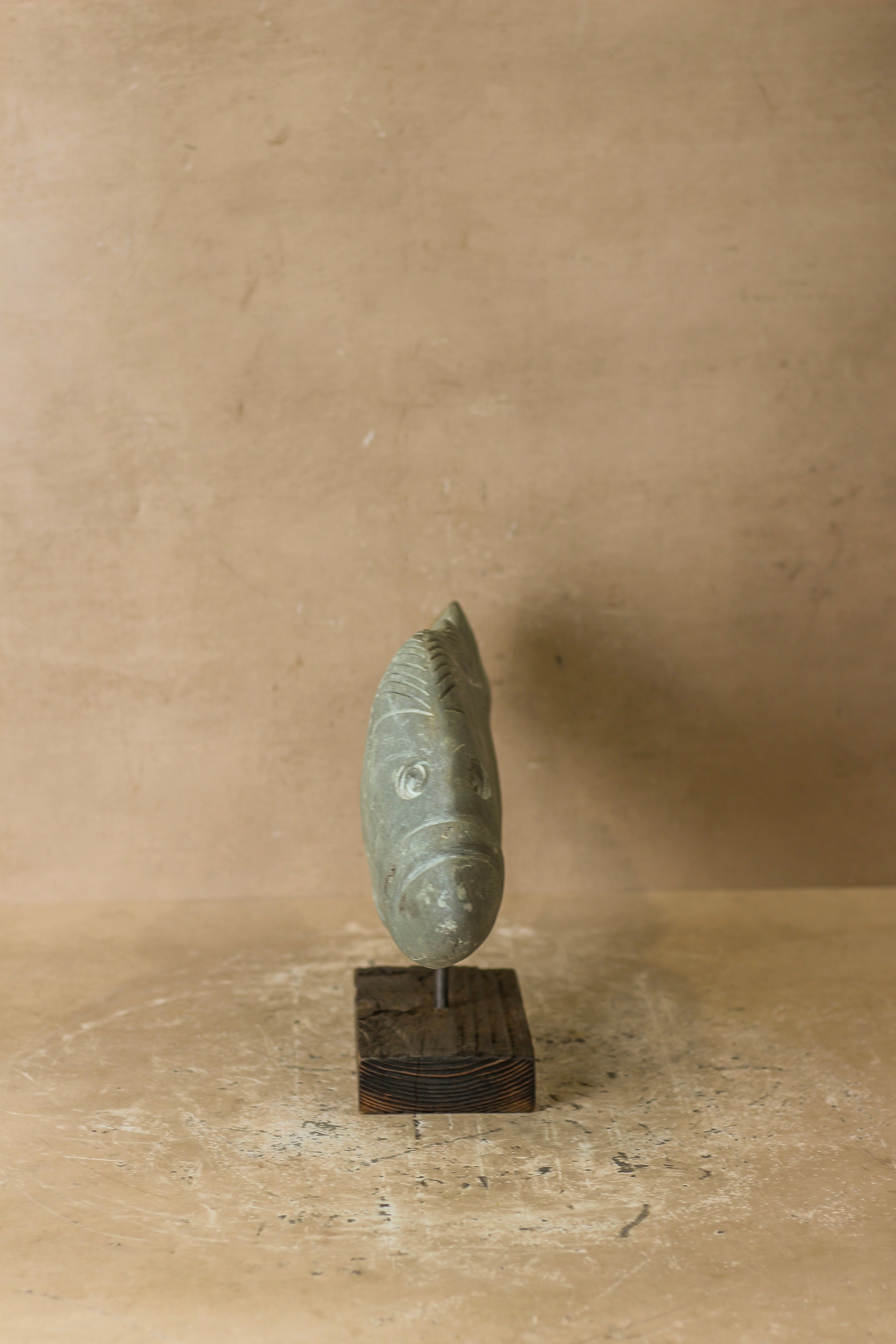 Stone Fish Sculpture - Zimbabwe - 97.2