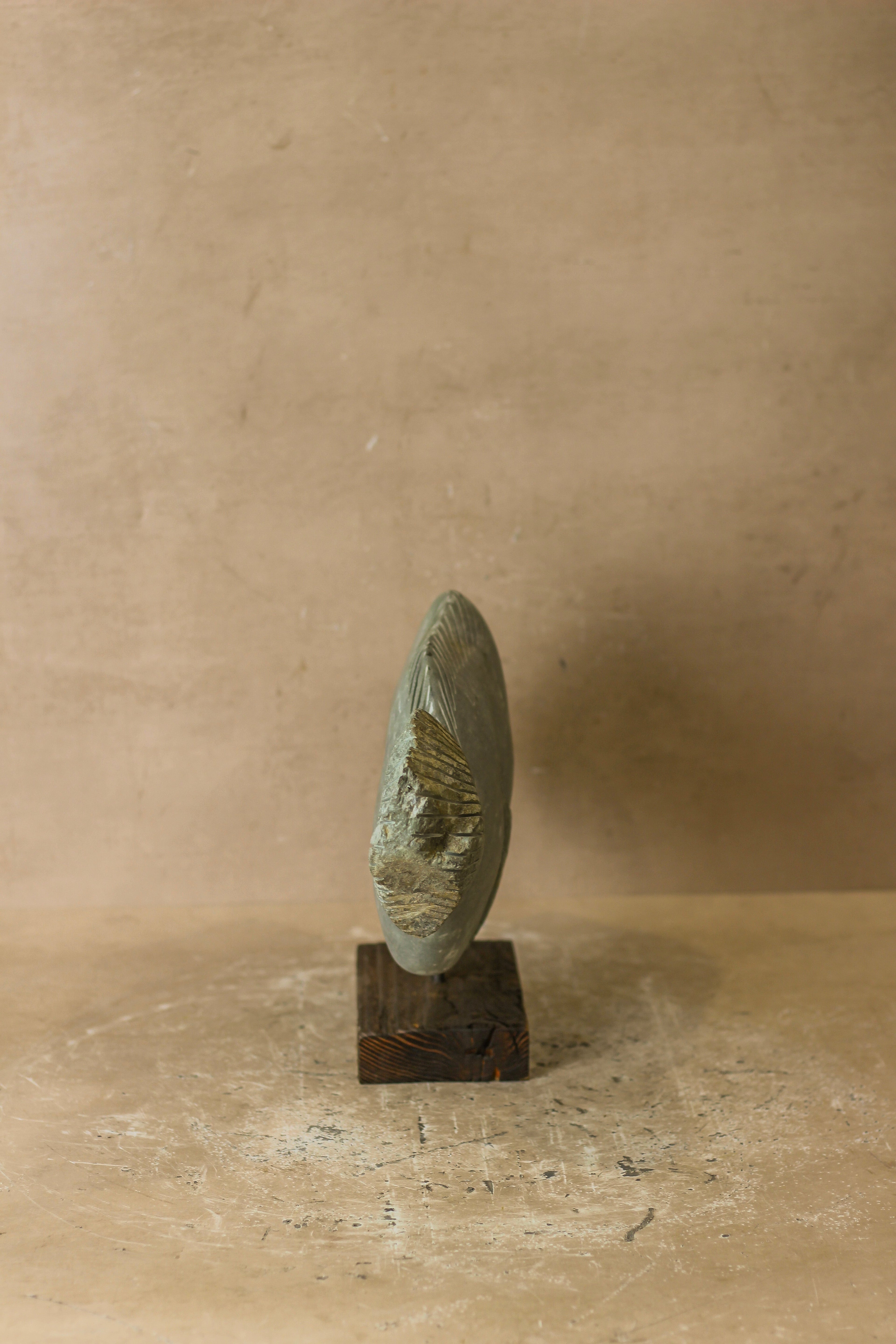 Stone Fish Sculpture - Zimbabwe - 97.2