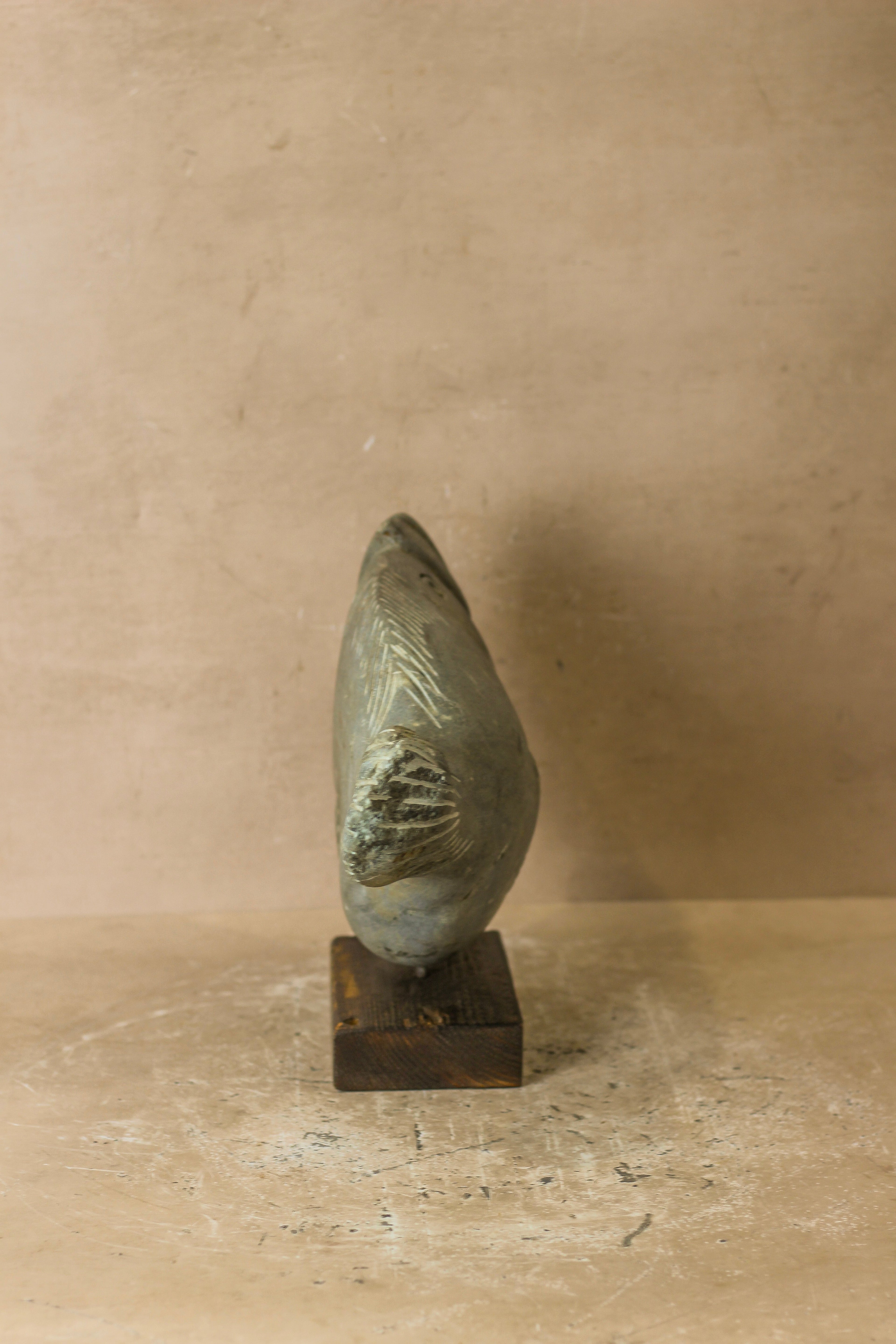 Stone Fish Sculpture - Zimbabwe - 98.2