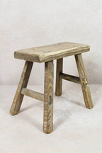 Vintage Rustic Stool - Elm wood - Small - 119