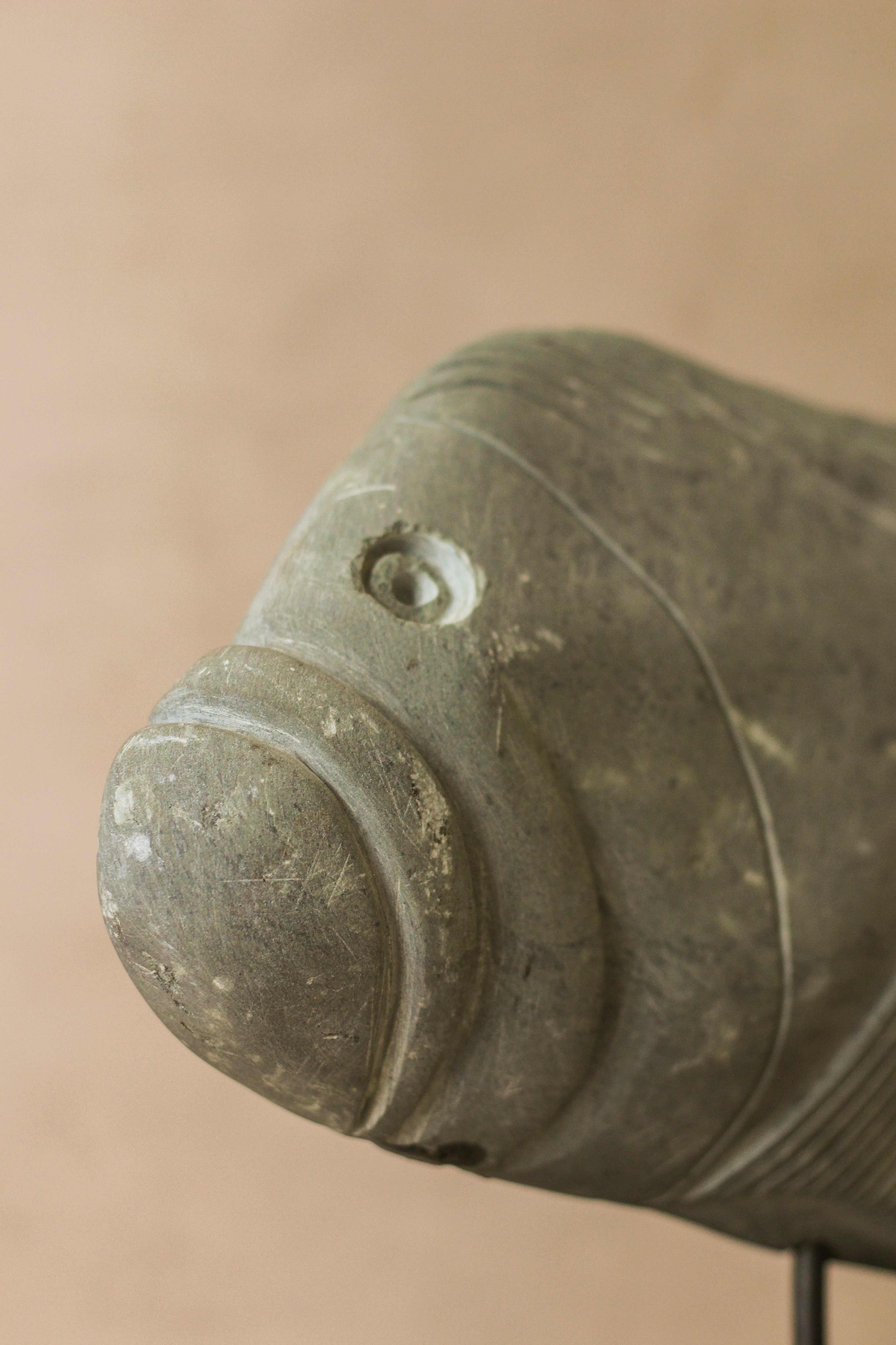Stone Fish Sculpture - Zimbabwe - 97.2