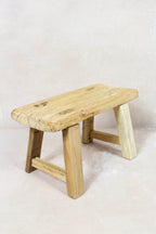 Vintage Rustic Stool - Elm wood - Small - 120