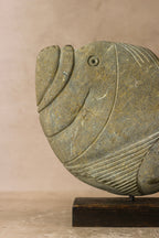 Stone Fish Sculpture - Zimbabwe - 98.1
