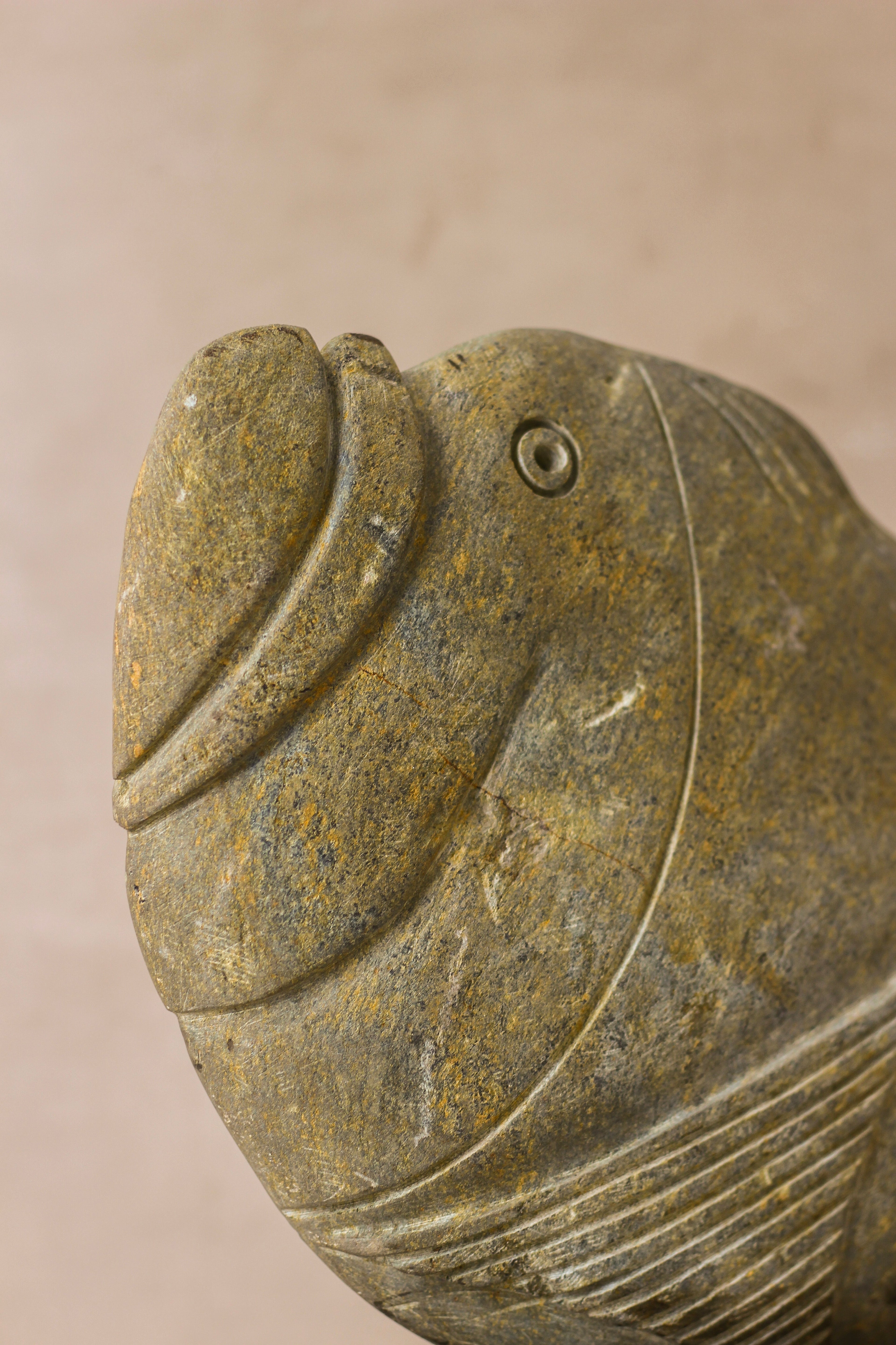 Stone Fish Sculpture - Zimbabwe - 98.1