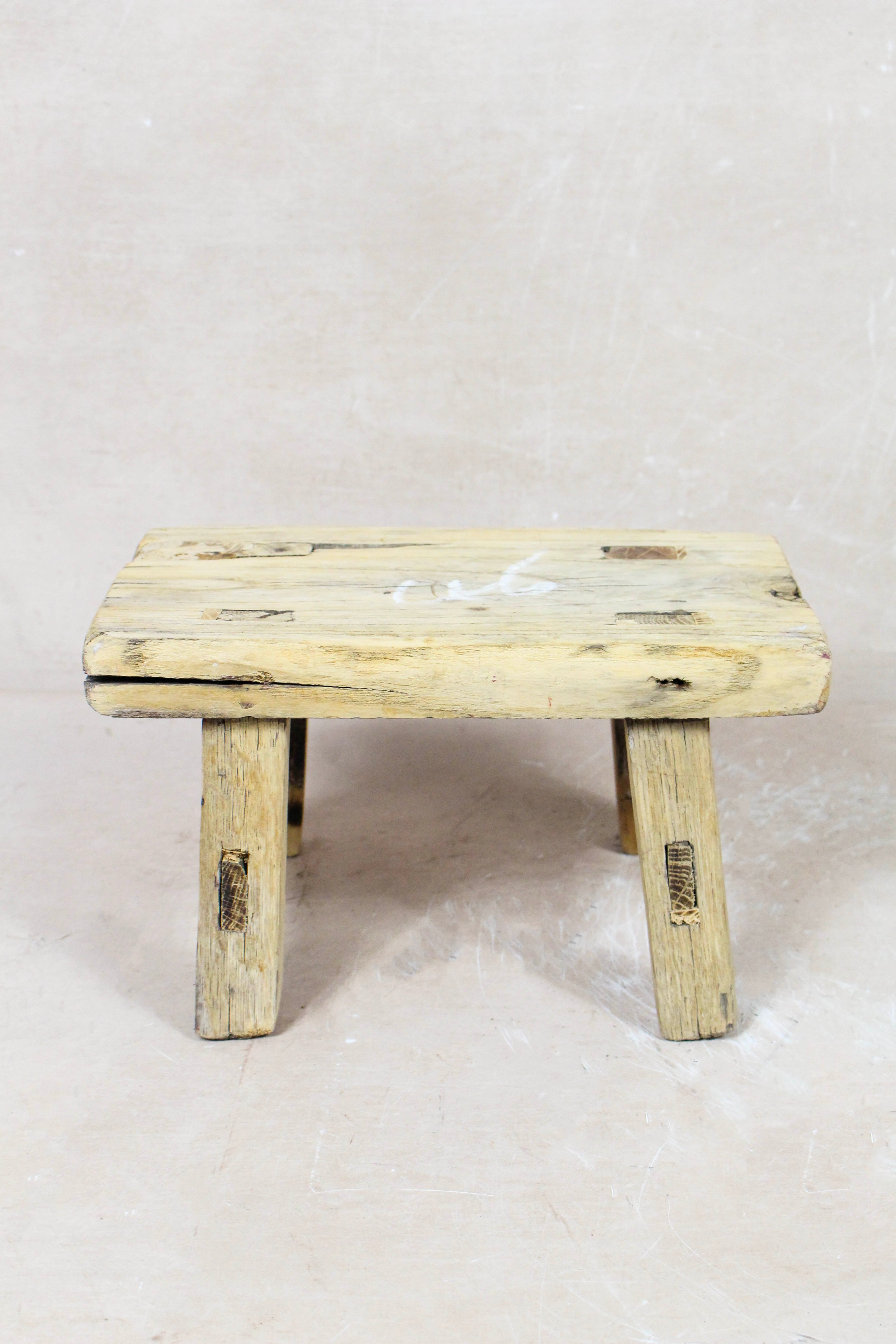 Vintage Rustic Stool - Elm wood - Small - 121