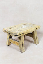 Vintage Rustic Stool - Elm wood - Small - 121