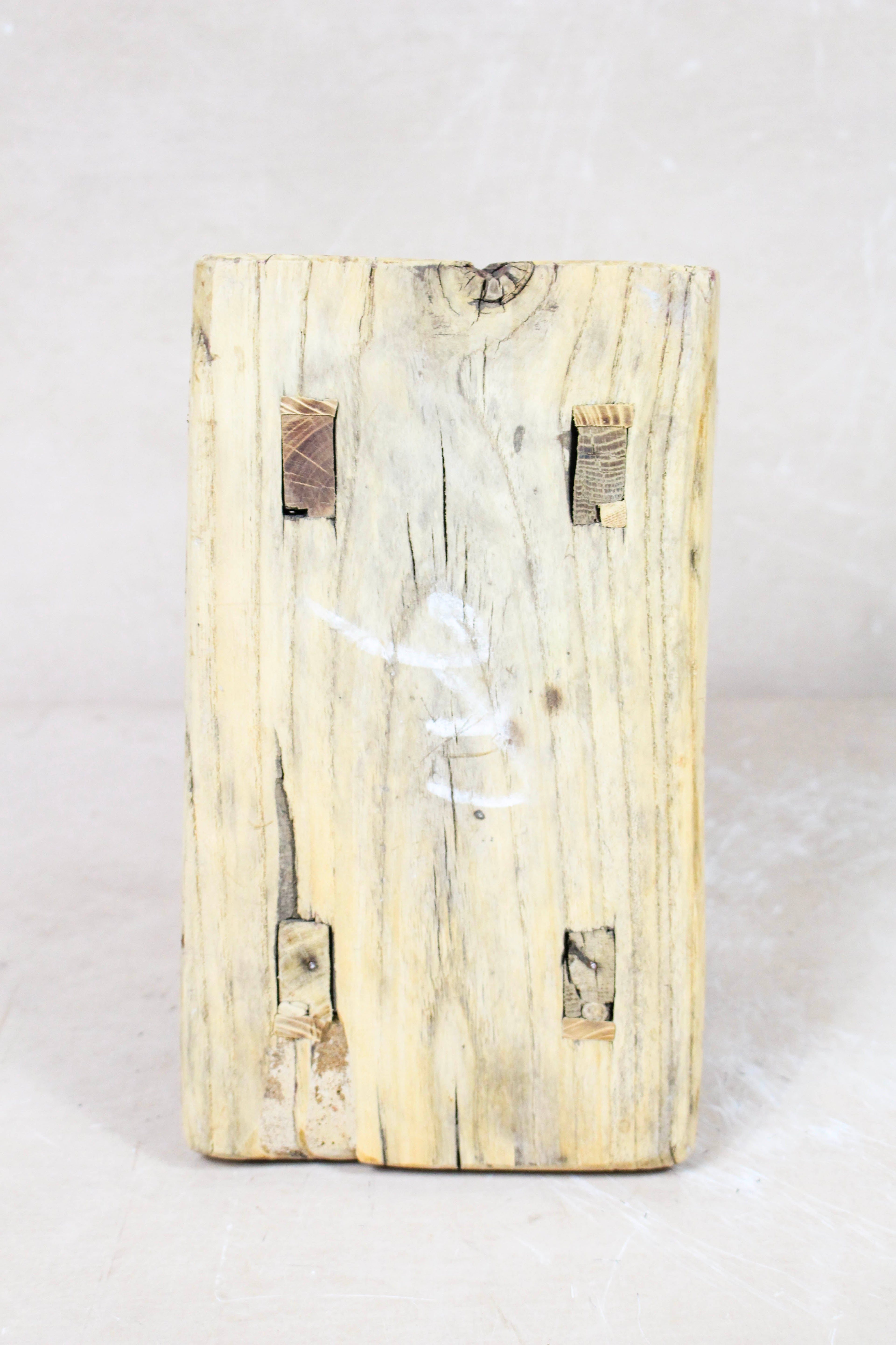 Vintage Rustic Stool - Elm wood - Small - 121
