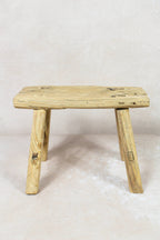 Vintage Rustic Stool - Elm wood - Small - 123
