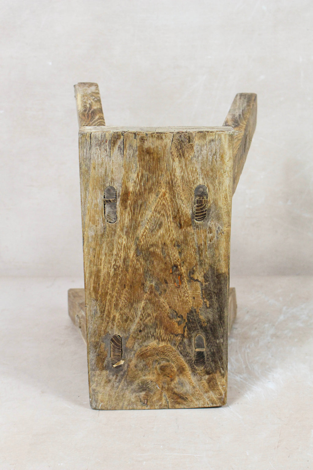 Vintage Rustic Stool - Elm wood - Small - 126
