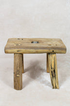 Vintage Rustic Stool - Elm wood - Small - 127