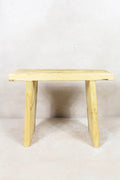 Vintage Rustic Square Elm Wood Stool - 132